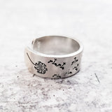 Dandelion Open Back Ring by Salt and Sparkle