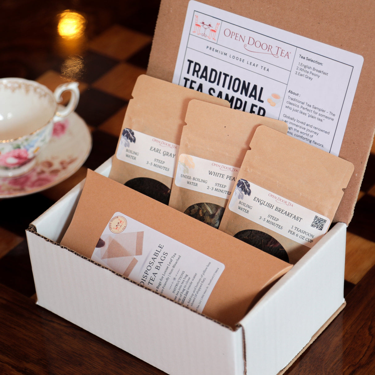 Traditional Tea Sampler by Open Door Tea CT