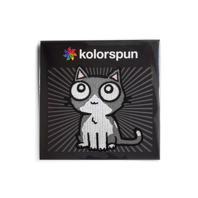 Gray Cat Patch by Kolorspun