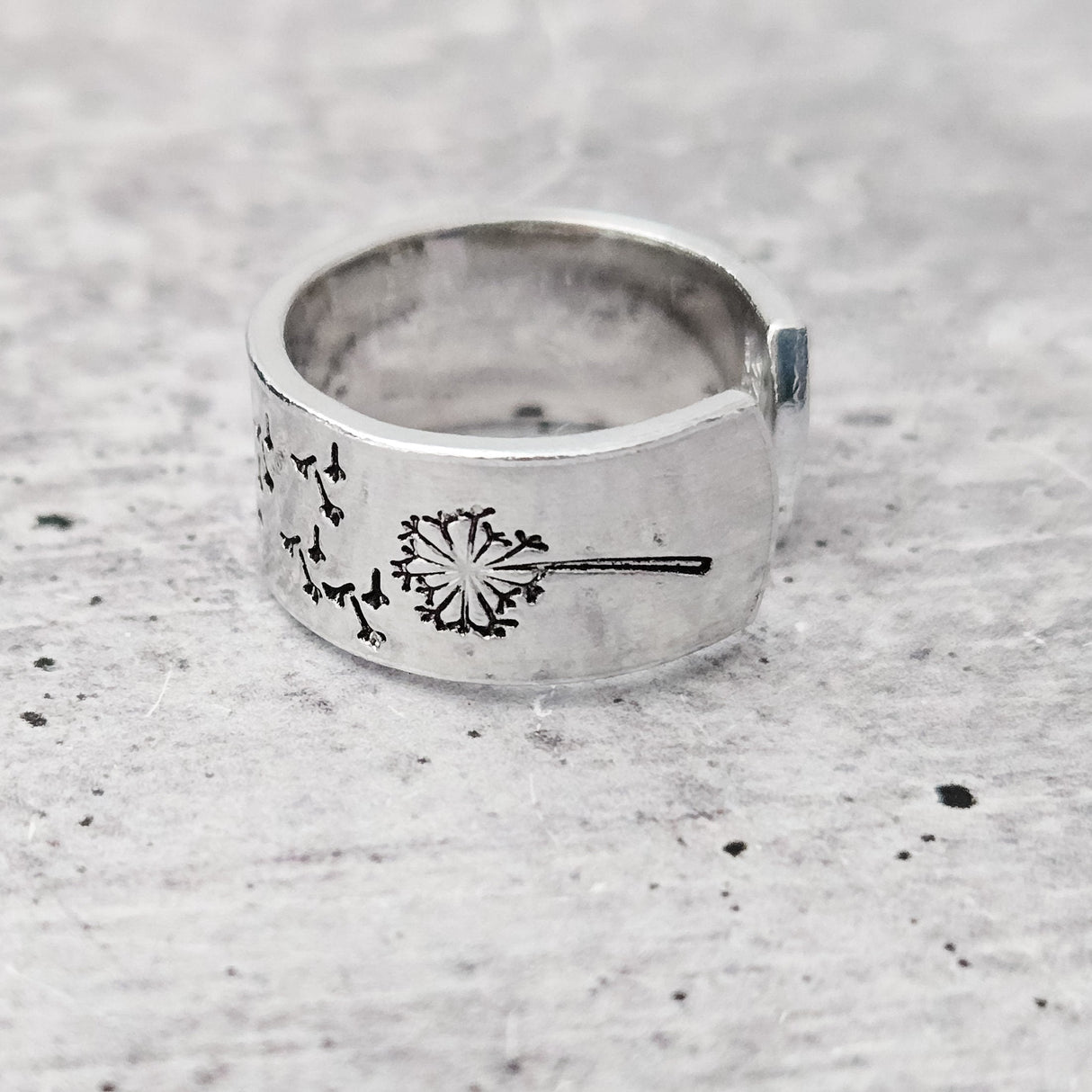 Dandelion Open Back Ring by Salt and Sparkle