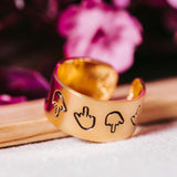 Middle Finger Wide Band Ring by Salt and Sparkle