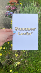 Summer Lovin' Summer Seasonal Wall Home Decor Print by WinsterCreations™ Official Store