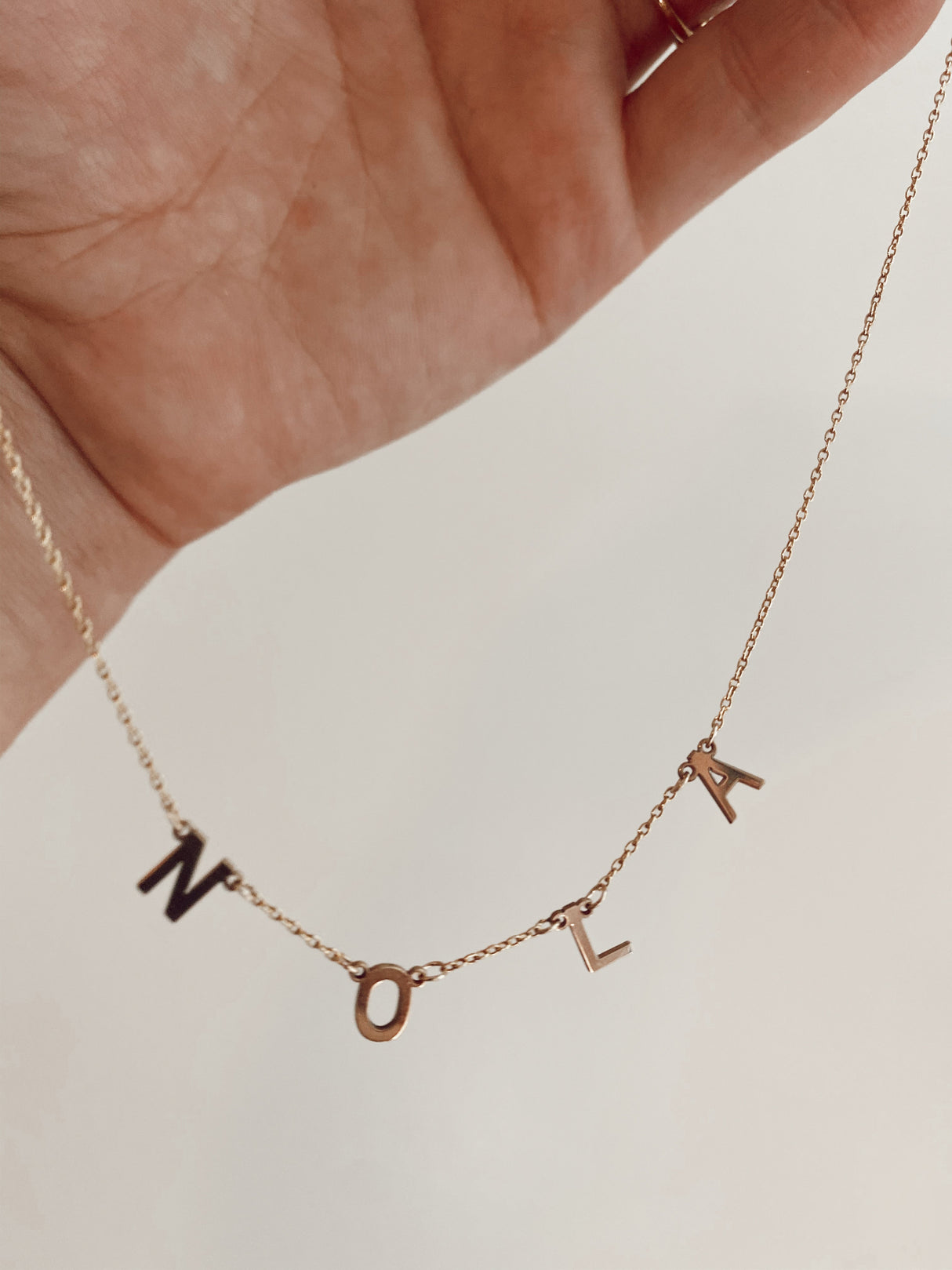 14k Customized Name/Word Necklace by Eight Five One Jewelry