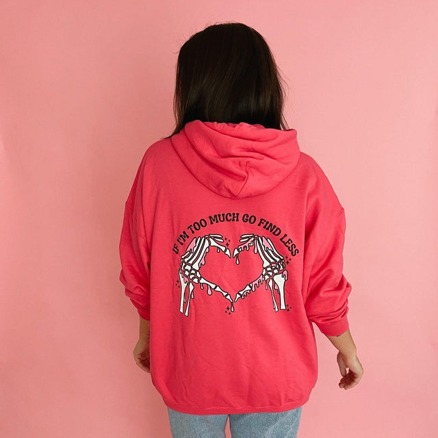 Go Find Less Hoodie - Fuchsia by Sweetees - Vysn