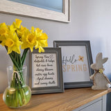 Spring Time List Spring Seasonal Wall Home Decor Print by WinsterCreations™ Official Store