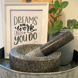 Dreams Don't Work Unless You Do Motivational Inspiration Wall Decor Quote Print by WinsterCreations™ Official Store