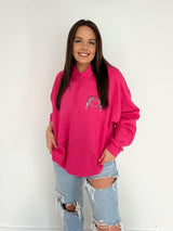 Go Find Less Hoodie - Fuchsia by Sweetees - Vysn