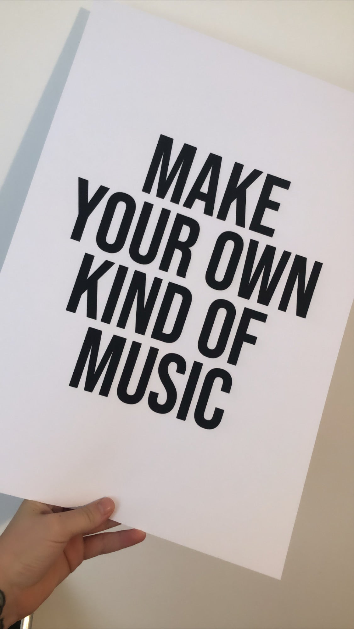 Make Your Own Kind Of Music Home Wall Decor Print by WinsterCreations™ Official Store