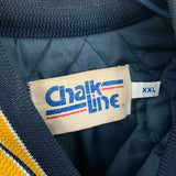 Vintage 1984 San Diego SD Chargers Chalk Line Satin Bomber Jacket with Silver Anniversary Patch - XXL by Rad Max Vintage