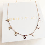 14k Customized Name/Word Necklace by Eight Five One Jewelry