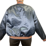 Vintage 1980s Chicago Bears Chalk Line Satin Bomber Jacket - XL by Rad Max Vintage