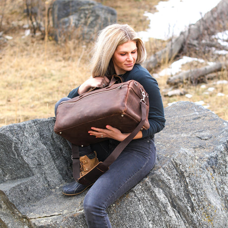 Luxury Leather Duffel Bag by Lifetime Leather Co