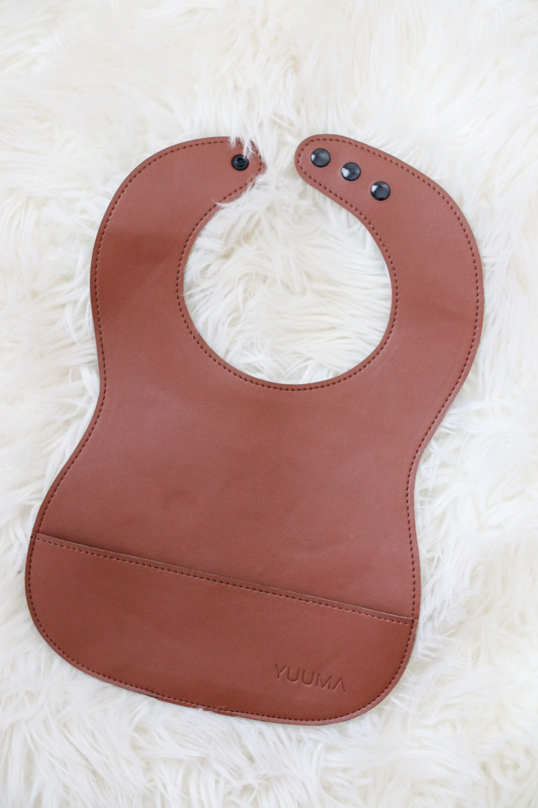 Vegan Leather Bib by YUUMA