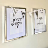 Don't Dream It Make It Happen Set Of 2 Bedroom Decor Wall Prints by WinsterCreations™ Official Store