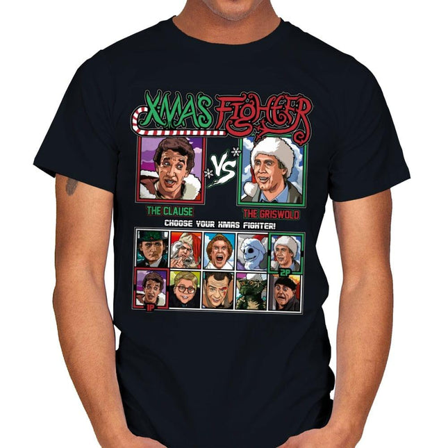 Xmas Fighter - Santa Clause vs National Lampoons Christmas Vacation - Mens by RIPT Apparel - Vysn