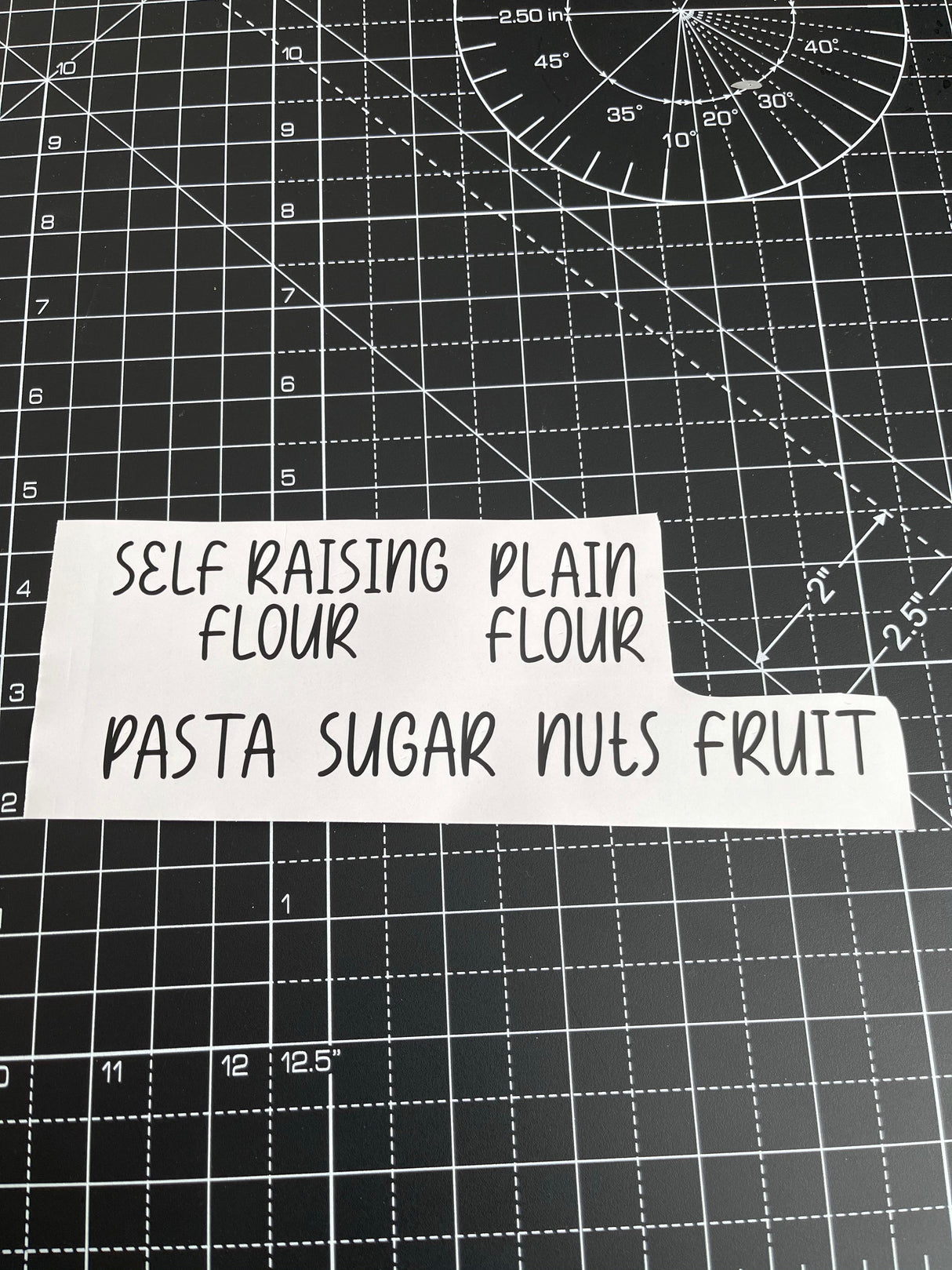 Sugar Font Personalised 1.5cm Tall Kitchen Pantry Labels Stickers by WinsterCreations™ Official Store