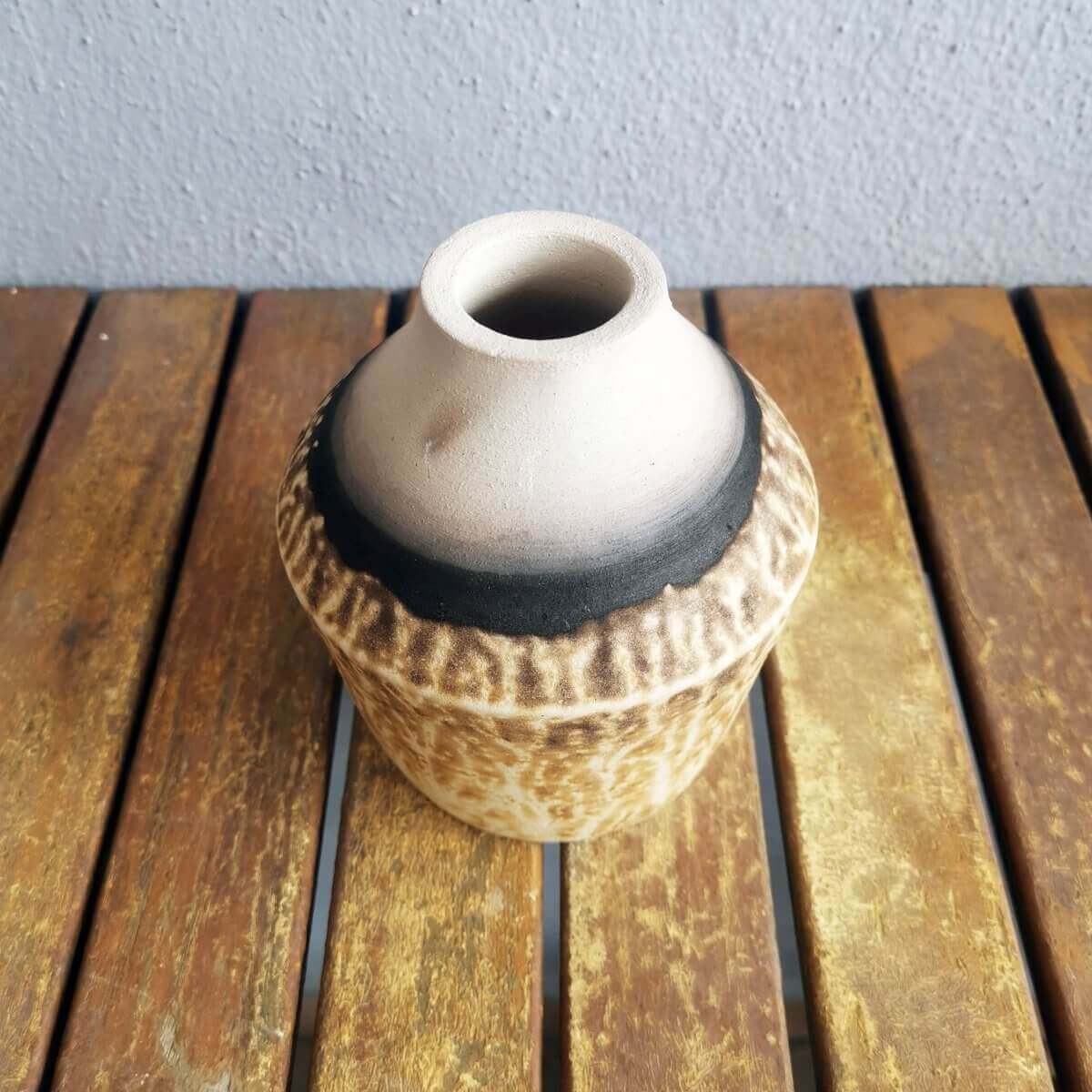 Inaka Ceramic Raku Pottery Vase by RAAQUU