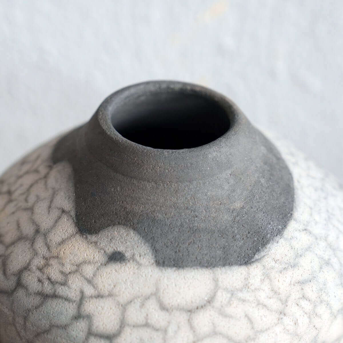 Inaka Ceramic Raku Pottery Vase by RAAQUU