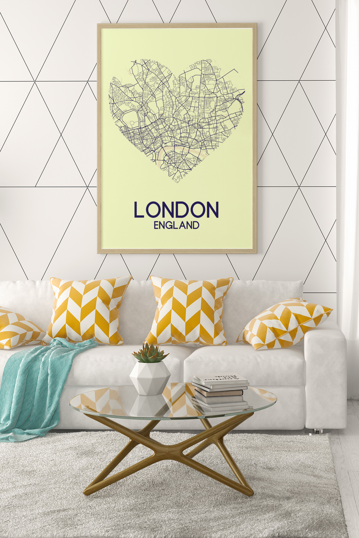 Love Heart Map Any City & Country Personalised 2022 Wall Decor Print with 10 New Styles by WinsterCreations™ Official Store