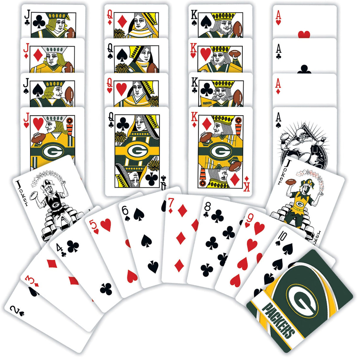 Green Bay Packers Playing Cards - 54 Card Deck by MasterPieces Puzzle Company INC