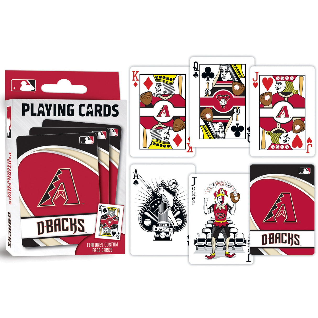 Arizona Diamondbacks Playing Cards - 54 Card Deck by MasterPieces Puzzle Company INC