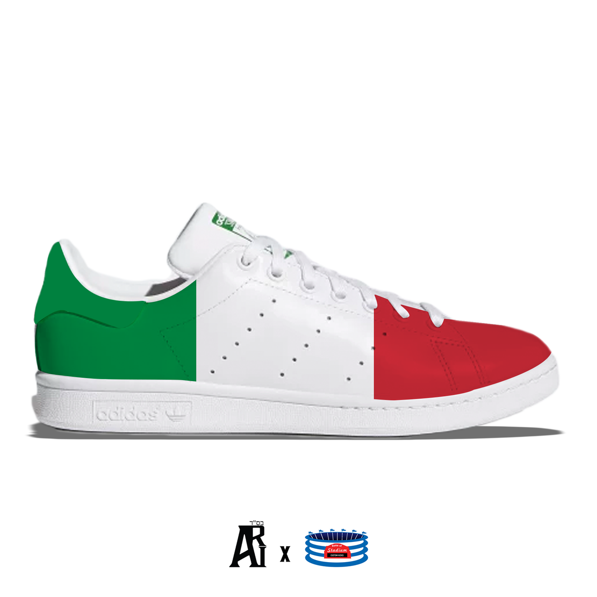 "Italy" Adidas Stan Smith Casual Shoes by Stadium Custom Kicks