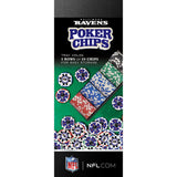 Baltimore Ravens 100 Piece Poker Chips by MasterPieces Puzzle Company INC