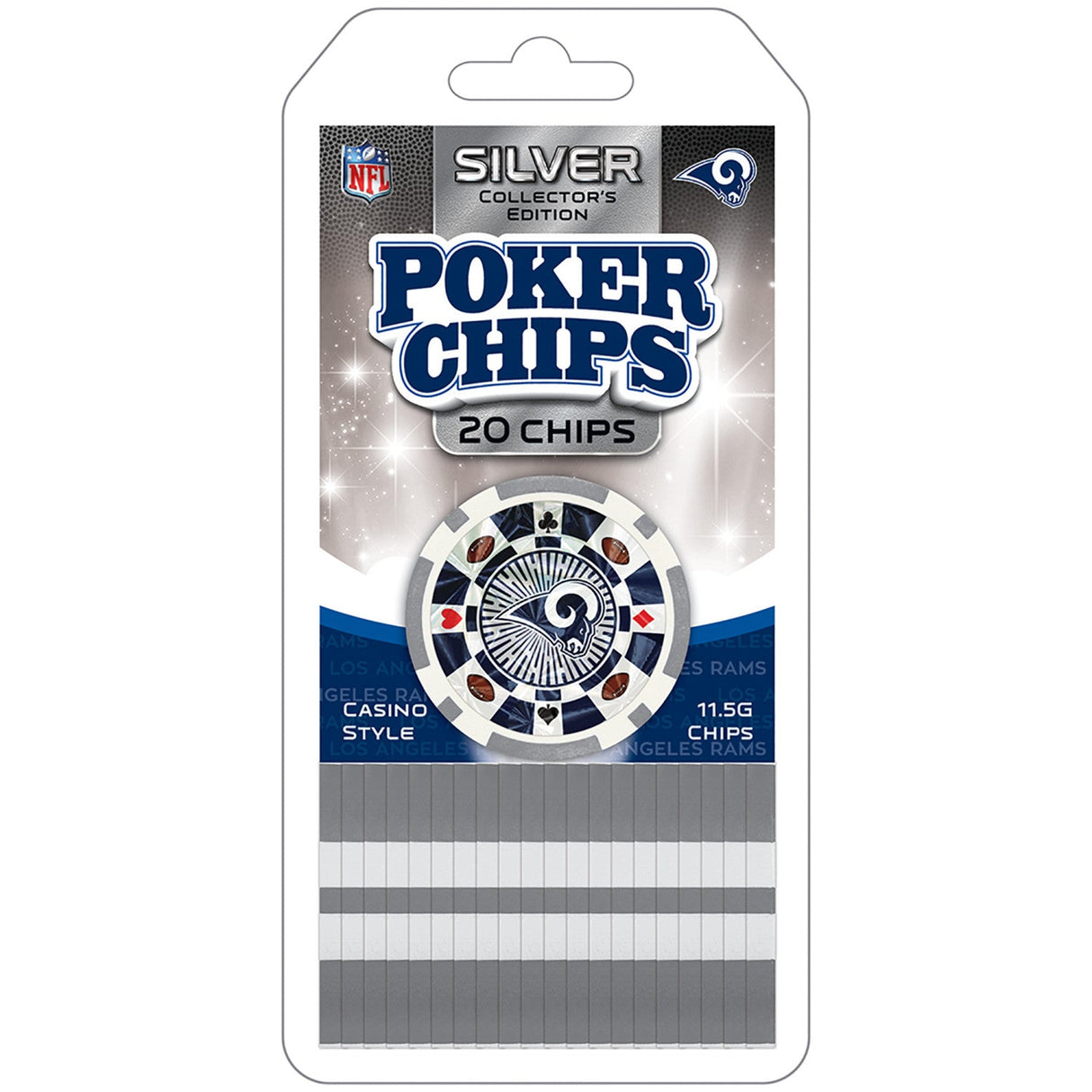 Los Angeles Rams 20 Piece Poker Chips by MasterPieces Puzzle Company INC