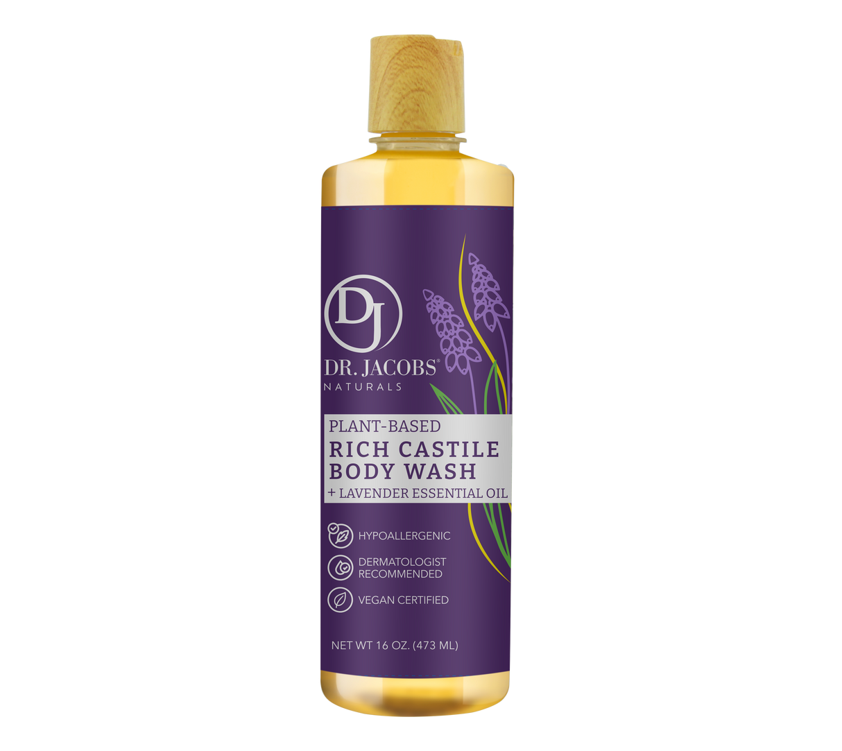 Lavender Castile Body Wash by Dr. Jacobs Naturals