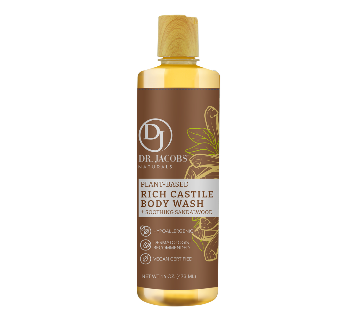 Sandalwood Castile Body Wash by Dr. Jacobs Naturals