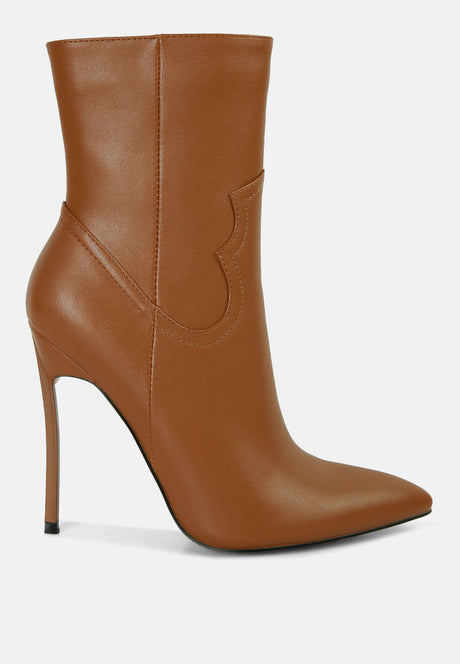 jenner high heel cowboy ankle boots by London Rag