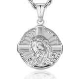 Jesus on Cross Coin Pendant Necklace by Bling Proud | Urban Jewelry Online Store