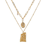 Jesus Pendant Layered Necklace by Hollywood Sensation®