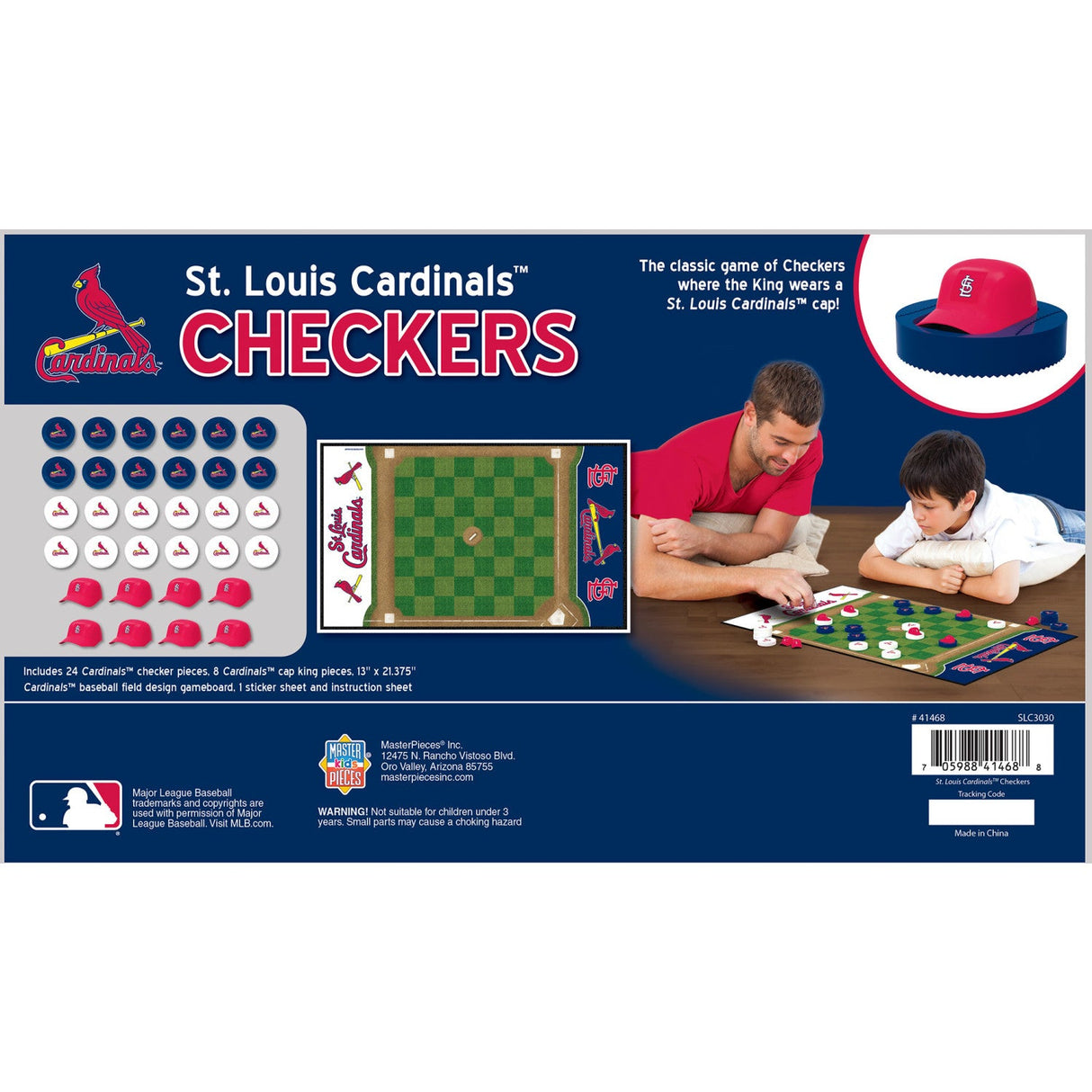 St. Louis Cardinals Checkers Board Game by MasterPieces Puzzle Company INC