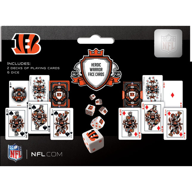 Cincinnati Bengals - 2-Pack Playing Cards & Dice Set by MasterPieces Puzzle Company INC