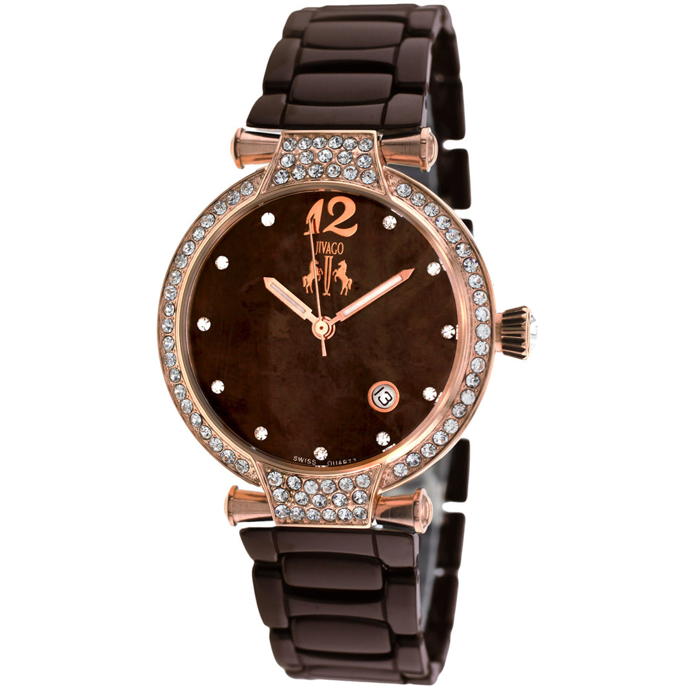 Jivago Women's Bijoux Brown MOP Dial Watch - JV2212 by Balec Group