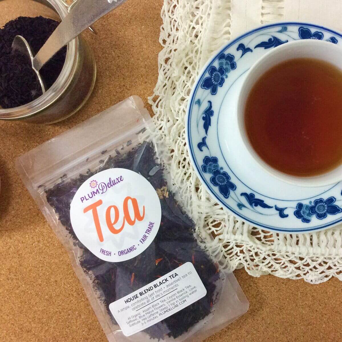 House Blend Black Tea (Creamy Vanilla English Breakfast) by Plum Deluxe Tea