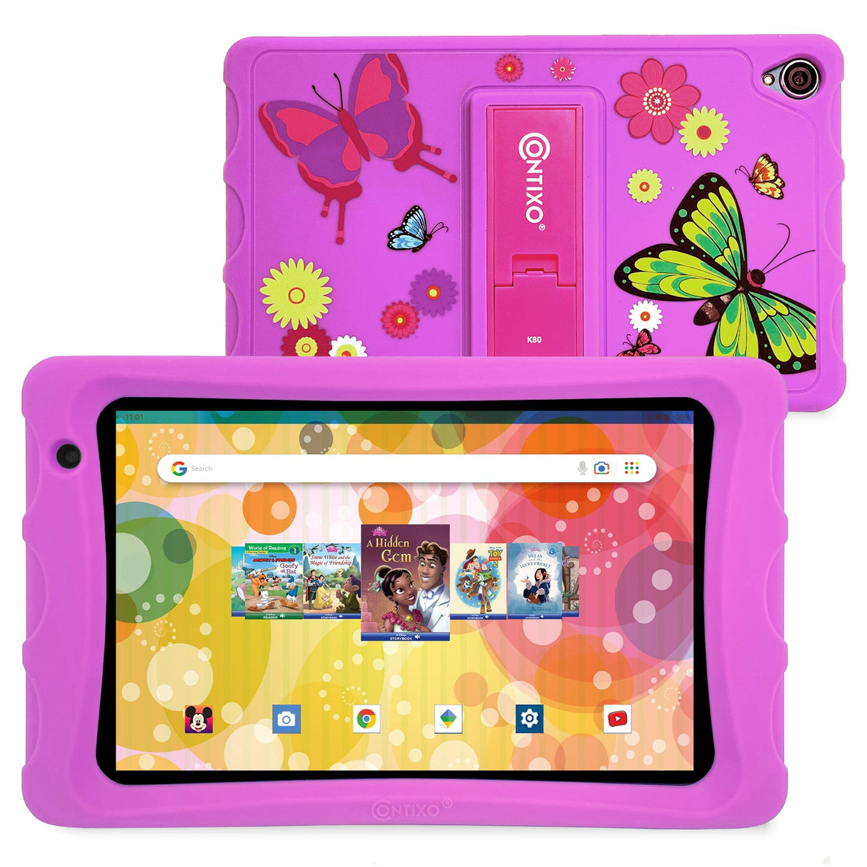 Contixo K81 8-Inch Kids Tablet Featuring 80 Disney eBooks - 4GB + 64GB by Contixo