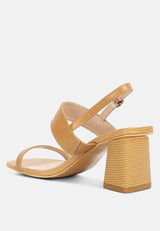 kirk elasticated gussets block heel sandals by London Rag