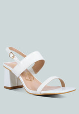 kirk elasticated gussets block heel sandals by London Rag