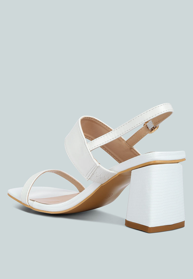 kirk elasticated gussets block heel sandals by London Rag