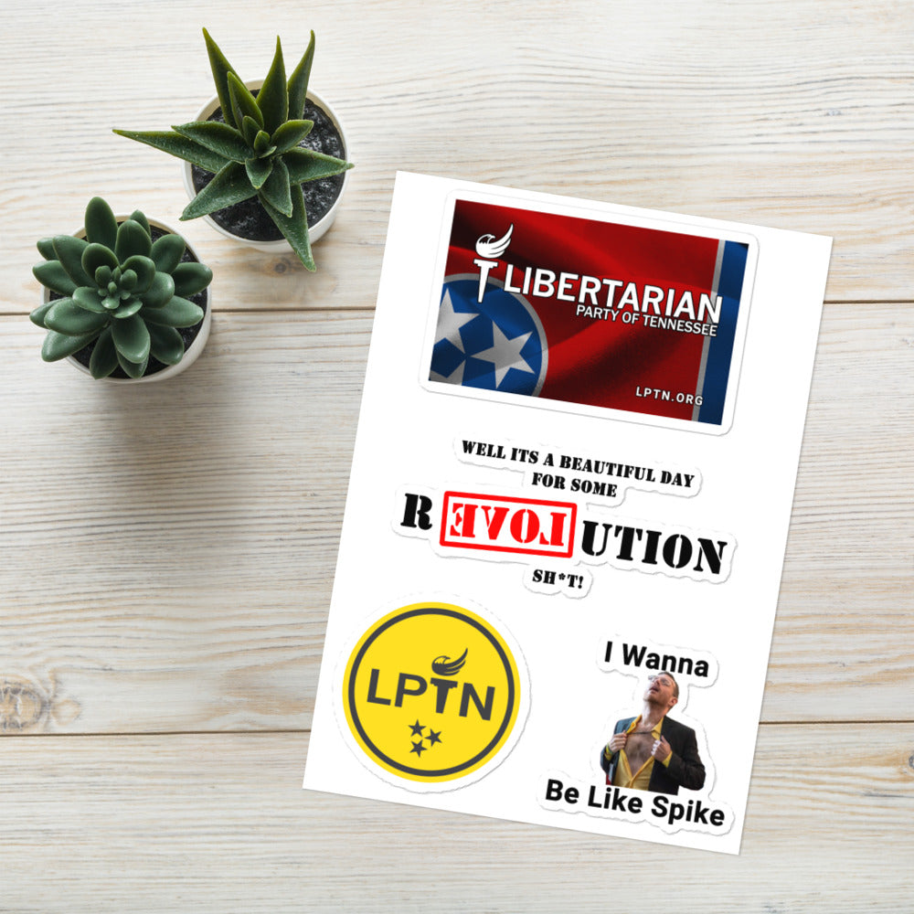 LPTN Sticker sheet by Proud Libertarian