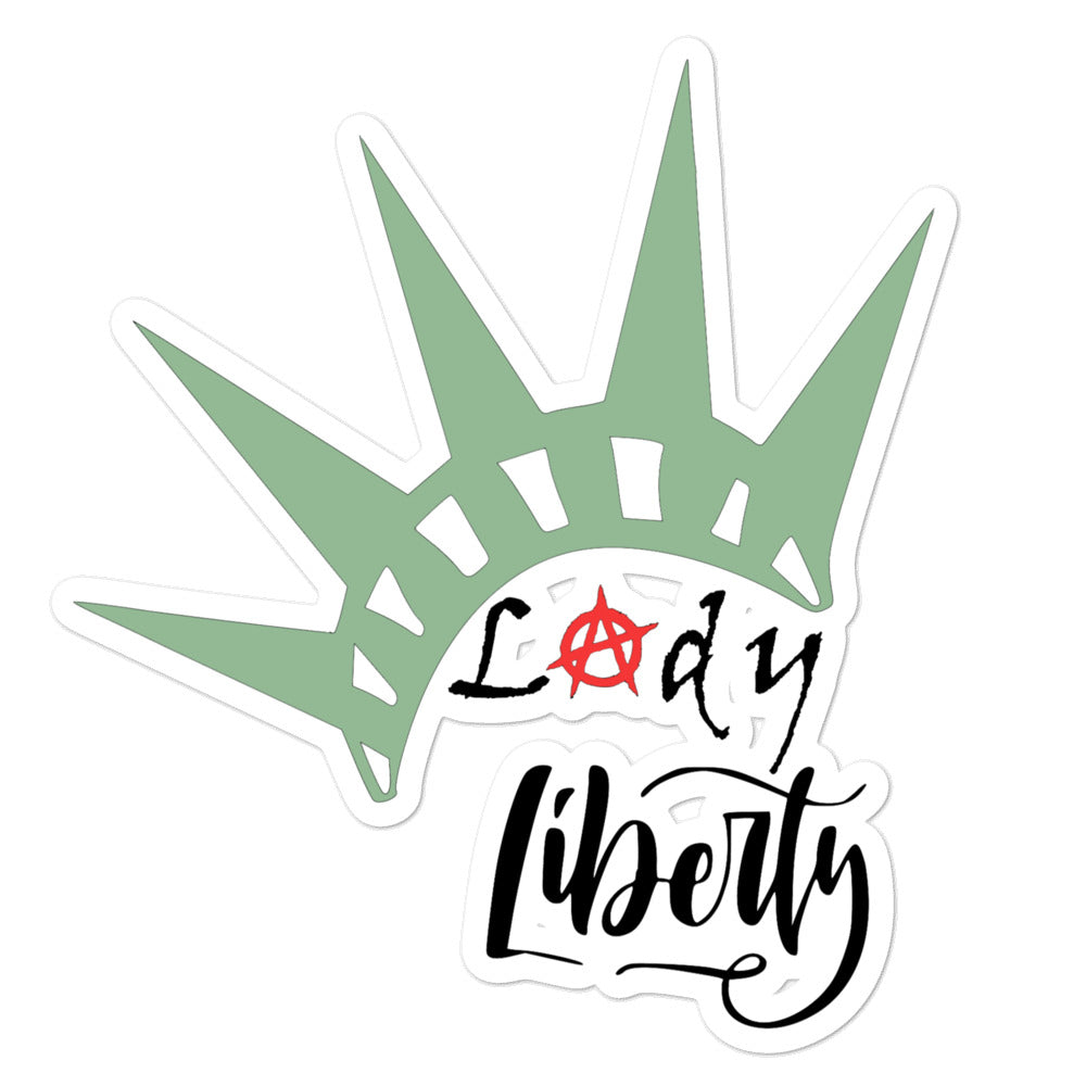 Lady Liberty Bubble-free stickers by Proud Libertarian