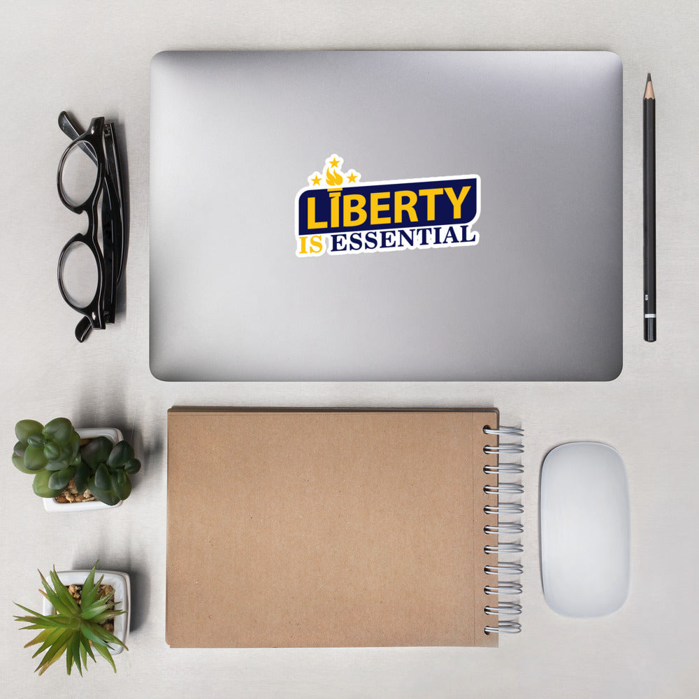 Liberty is Essential Bubble-free stickers by Proud Libertarian