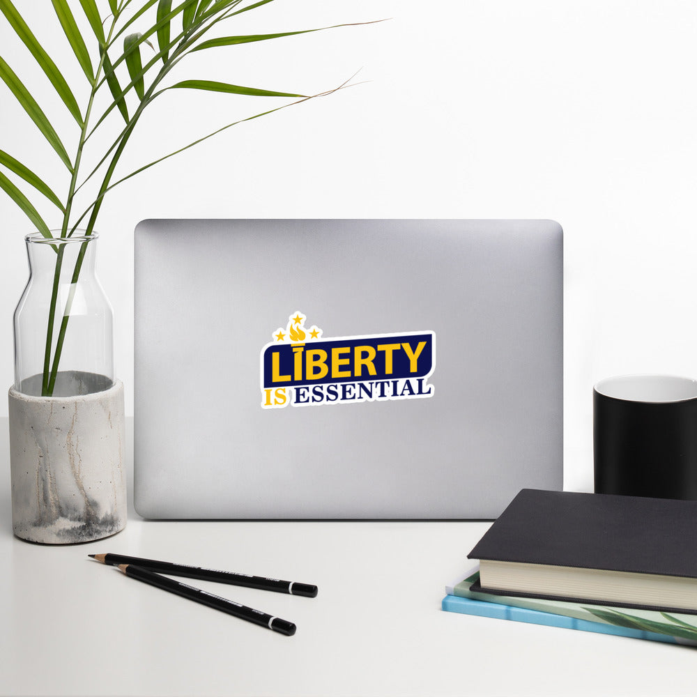 Liberty is Essential Bubble-free stickers by Proud Libertarian