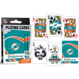 Miami Dolphins Playing Cards - 54 Card Deck by MasterPieces Puzzle Company INC