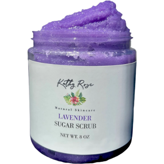 Lavender Lemon Body Exfoliating Sugar Scrub by KathyRoseNaturals