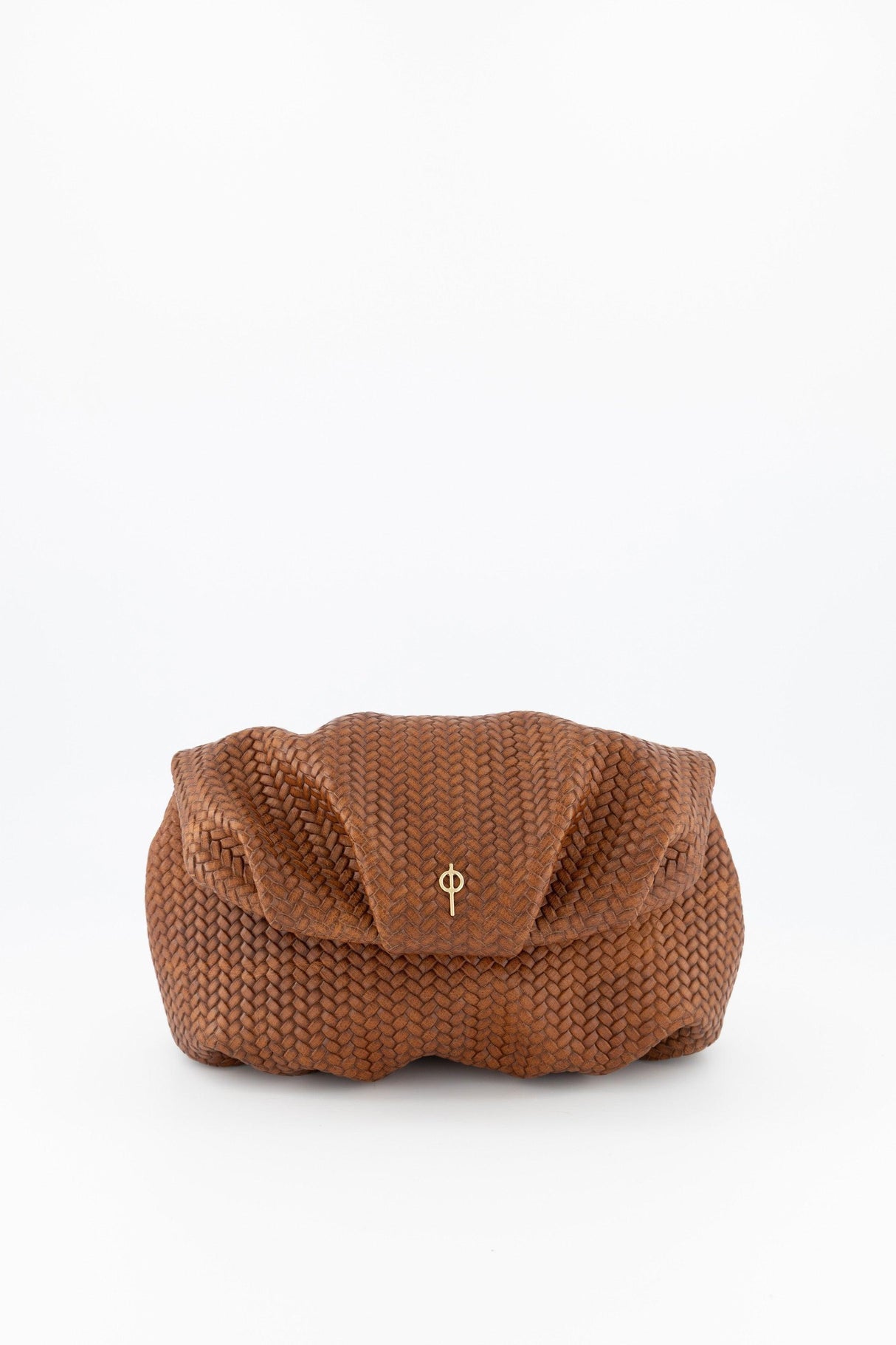 Leda Braid Handbag Brown by Ladiesse