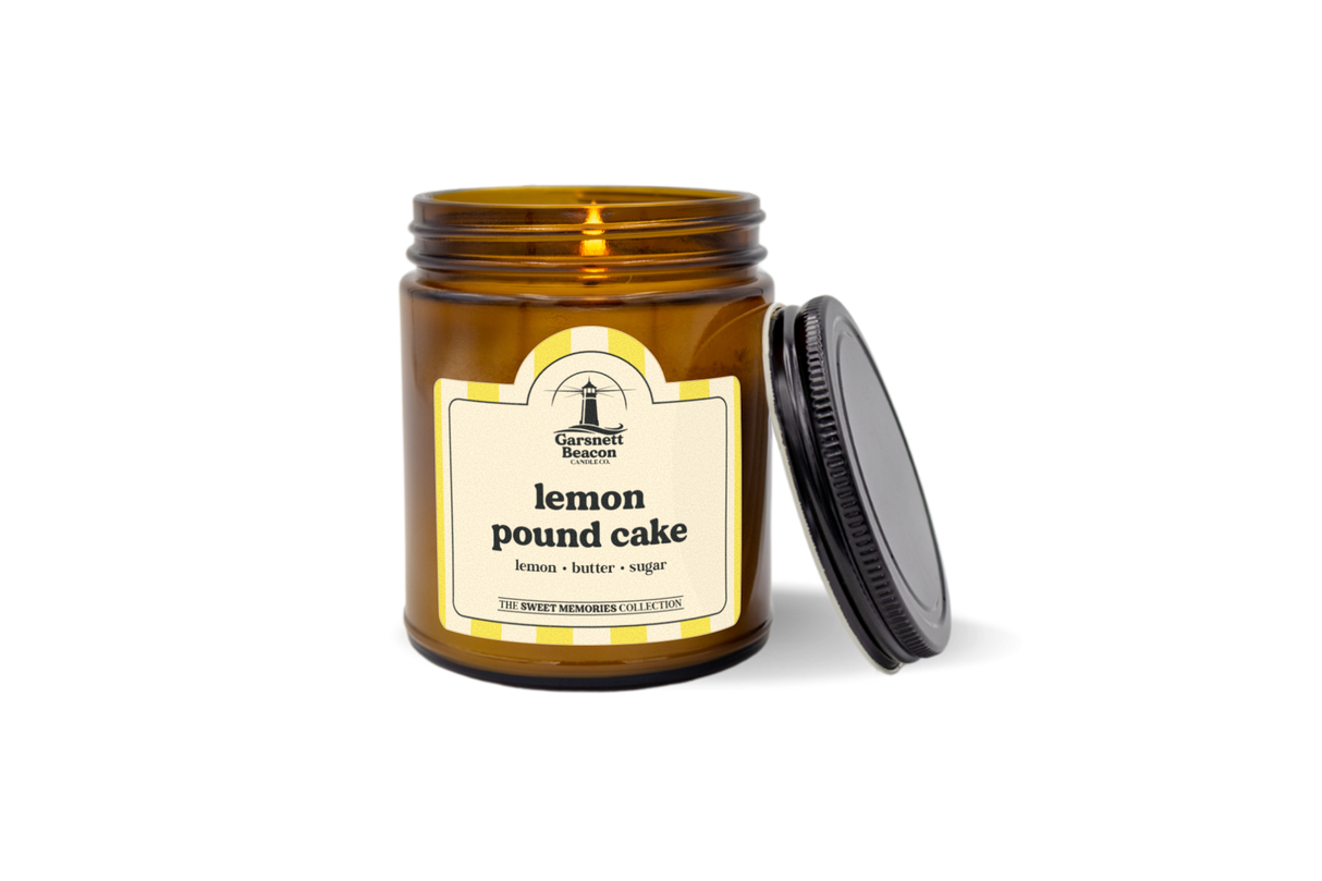 Lemon Pound Cake Candle - Lemon, Butter, Sugar Scent by Garsnett Beacon Candle Co.