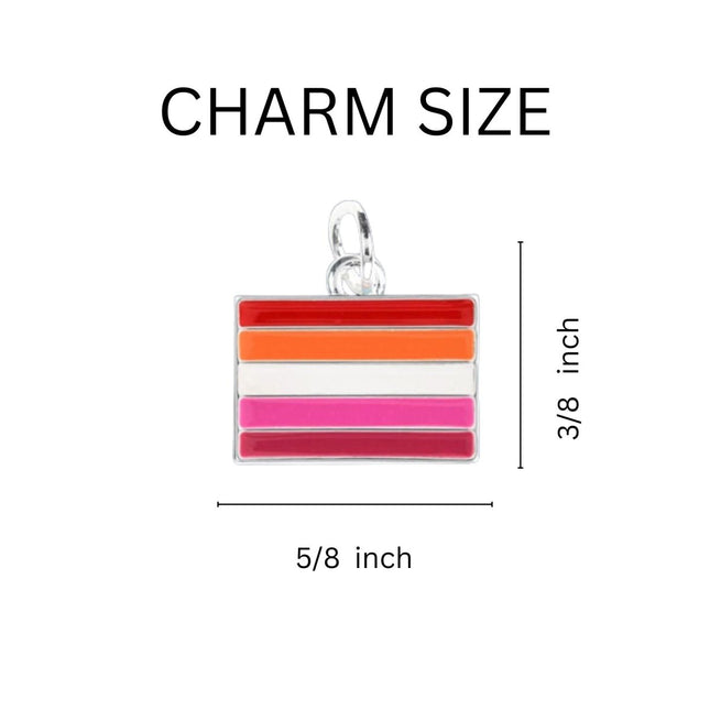 Lesbian Sunset Flag Hanging Charms by Fundraising For A Cause